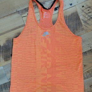 Nike Air Running Tank Top Dri Fit Women's Medium Orange Racerback